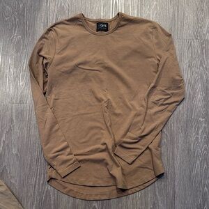 Men's Brown Long Sleeve Shirt